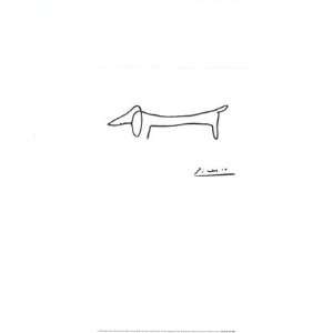 Picasso Hund   Poster Kunstdruck Bild   50x40cm   Kostenloser Versand 