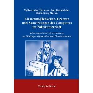   .de Meike J Hinzmann, Jana Kannegiesser, Heinz G Marten Bücher