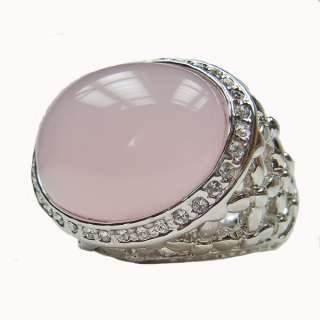 Glanzstücke   Ring mit 22x18 mm rosa Stein und 88 Kristallen UVP 39 