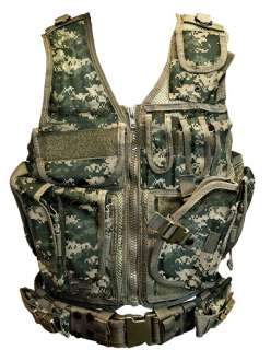 NEW RED ROCK CROSSDRAW TACTICAL VEST   SIX DIFFERENT CAMO PATTERNS 