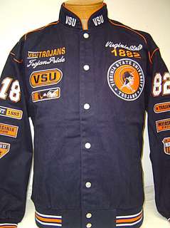 Virginia State Univ. VSU Trojans Racing Style Jacket  