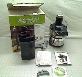 Jack Lalannes JLSS Power Juicer Deluxe Stainless Steel Electric 