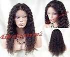 Deep Wave #4 Brown Hi Temp Synthetic Lace Front Wigs w/ weft back Free 