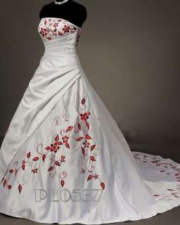 Zweifarbiges Brautkleid, Hochzeitskleid als Maßanfertigung Weiß o 