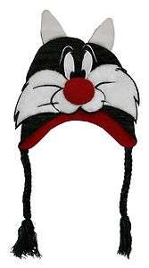 Sylvester The Cat Looney Tunes Cartoon Adult Pilot Laplander Hat 