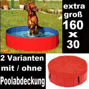 KARLIE Hundepool Doggy Pool 160x30 mit/ohne Abdeckung  