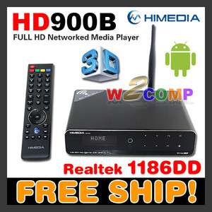   HD900B 3D Full HD 1080p HDMI 1.4 Blu Ray ISO Media Player Realtek 1186