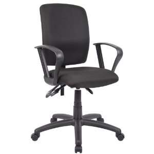   Boss Chair B3037 Multi Function Task Chair With Fixed Arms: Office