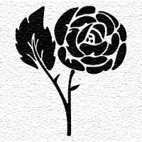 ROSEN Wandtattoo Wandaufkleber Aufkleber Rose 15 cm  