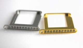 Luxury Diamond Mid Frame Bezel + Bling Diamond Crystal Home Button For 