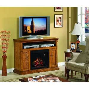  Cannes Antique Oak Electric Fireplace with 025 Insert 