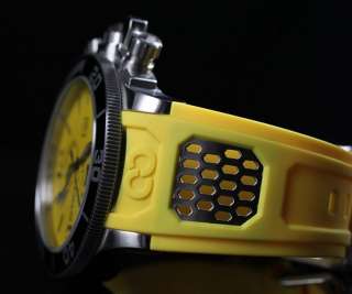   Corduba Collection Swiss Quartz Yellow Dial GMT Watch 1054 NEW  