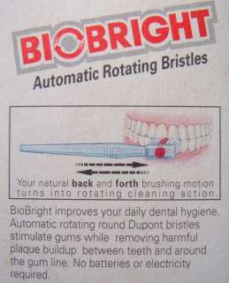 NEW Bio Toothbrush with Rotating Bristles, clean teeth like electric 