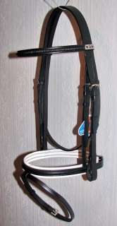 STUBBEN 161 SQUARE RIBBED Padded GERMAN Leather Bridle  