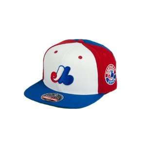  MLB Mens Montreal Expos Blockhead Snapback Cap (Multi 