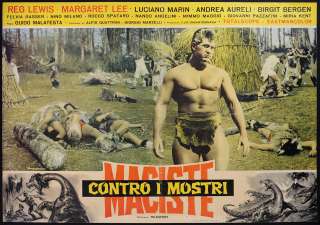 CINEMA fotobusta MACISTE CONTRO I MOSTRI m. lee,r.lewis  