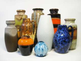 Aksesoris Kamar Mandi Minimalis on 10x Scheurich Keramik Vase Lot West German Ceramic Fat Lava Era