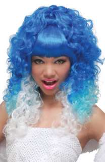 Rap Princess Costume Wig (Blue/White) for Halloween   Pure Costumes