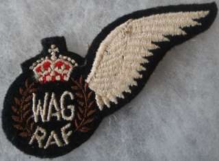 WWII British RAF WAG Wing  