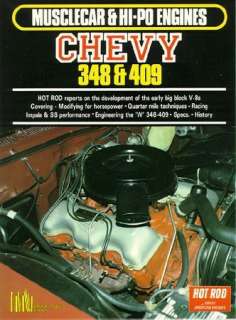 CHEVY 348 & 409 HIGH PERFORMANCE ENGINE BOOK MANUAL  