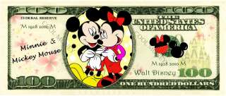 MICKEY & MINNIE MOUSE collectors Disney Dollar Novelty$  