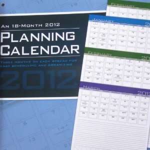  Three Month Planning 2012 Wall Calendar