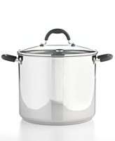 Martha Stewart Collection Stock Pot, 12 Qt. Stainless Steel
