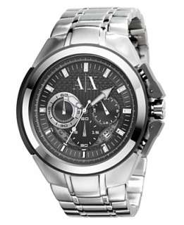 Armani Exchange Watch, Mens Stainless Steel Bracelet AX1039 