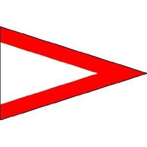  Size 3, Station Signal Pennant w/ Line, Snap & Ring 