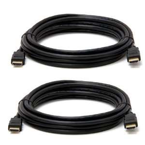   HDMI 1.4 Cable with Ethernet   30AWG, 15 Feet, Black Color (2 PACK
