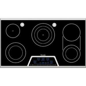   Thermador  CET366FS 36 Masterpiece Electric Cooktop Black Appliances