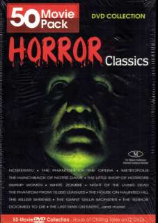 Horror Classics 50 Movie Pack (DVD, 2004, 12 Disc Set) 826831070032 
