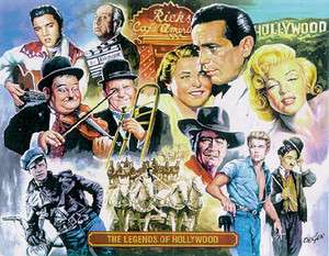 THE LEGENDS OF HOLLYWOOD   POSTER (FAMOUS ACTORS)  