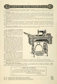 1912 Ad Antique Invincible Sewing Machine Cabinet Vintage Treadle 
