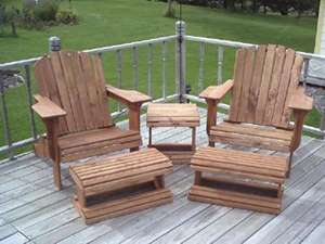   for my favorite Classic Adirondack Chair, Foot Stool & End Table