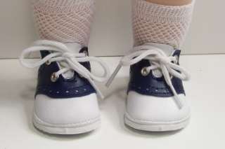 NAVY BLUE Saddle Doll Shoes 4 Marie Osmond Adora Belle♥  