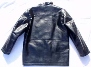   Faux Leather Like Black Adult Size Medium Car Length Jacket Coat