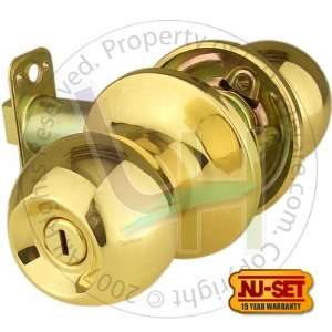  NUSET Berkeley Series Privacy Knob Lock (Brass)