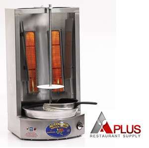   Vertical Broiler Natural Gas or LP Tacos Al Pastor Machine Model 4LG