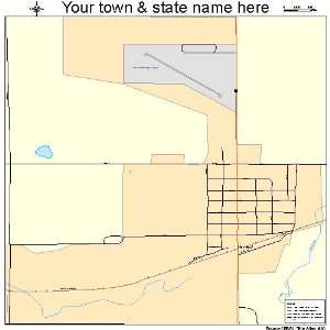  Street & Road Map of Herreid, South Dakota SD   Printed 