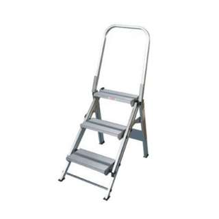 Xtend & Climb Extra Wide 3 Step Ladder  Silvertone product details 