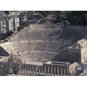  Ancient Theater in Roman City in Jaresh, Jordan Premium 