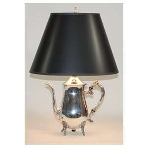  Vintage Silverplate Teapot Table Lamp