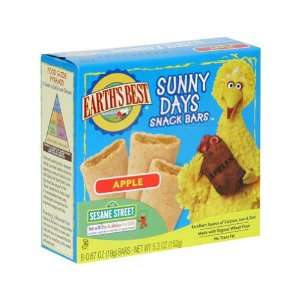 Earths Best Organic Sunny Days Snack Bars, Apple, 5.3 oz  