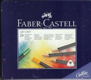 FABER CASTELL ART GRIP 24 COLOR PENCILS NEW  