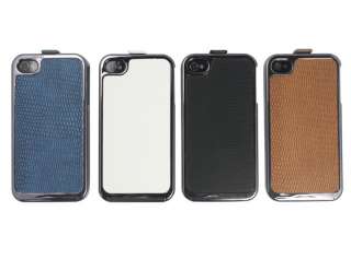 Deluxe Snake Flip Leather Chmore Case Cover Skin for Apple iPhone 4 4G 