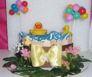 RUBBER DUCK DIAPER CAKES BABY SHOWER CENTERPIECE GIFT  