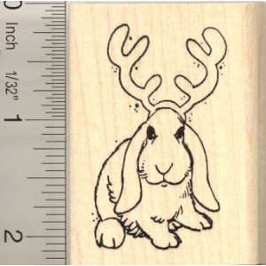  Lop Rabbit Reindeer Rubber Stamp: Arts, Crafts & Sewing