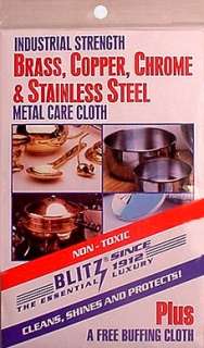 Blitz industrial cleaning cloth Works on Military BRASS  