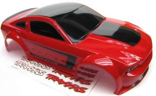 Traxxas 7304 1/16 MUSTANG BODY (Red & Black  